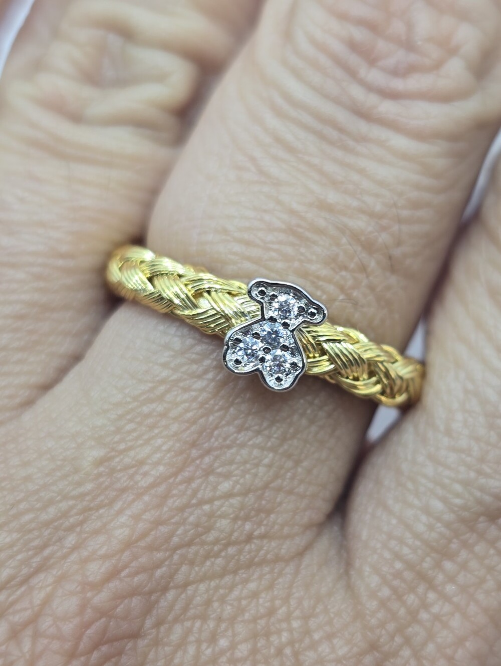 Tous Light Open Ring Size 7